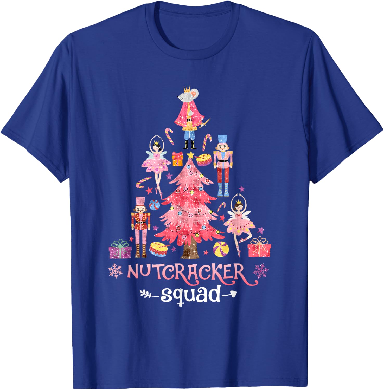 Christmas Nutcracker Squad Ballet Dance Women Kids Girls T-Shirt - T-Shirt | Royal