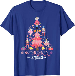 Christmas Nutcracker Squad Ballet Dance Women Kids Girls T-Shirt - T-Shirt | Royal