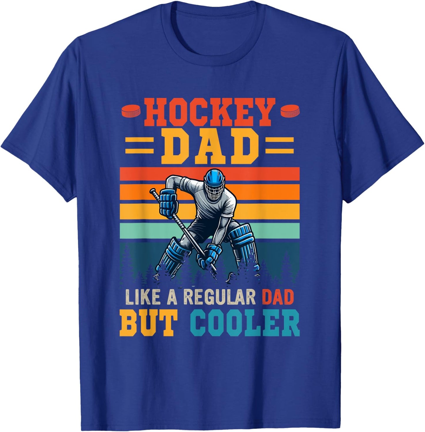 Hockey Dad Definition Cooler Vatertag Spieler Liebhaber T-Shirt - T-Shirt | Royal