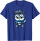 Cute Cartoon Penguin Hockey Player Ice Hockey T-Shirt - T-Shirt | Royal
