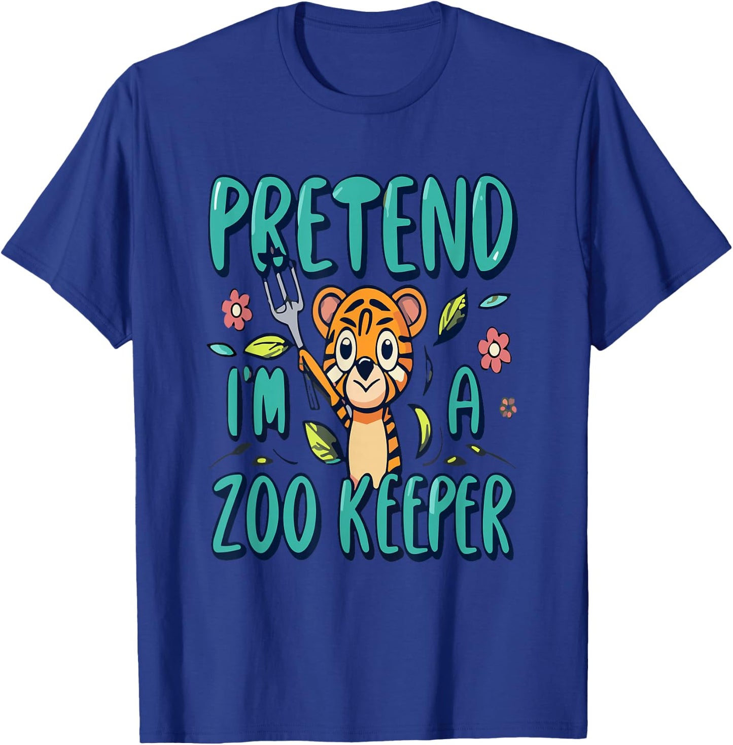 Pretend I'm A zoo keeper Funny Pretend Im a zoo keeper Kids T-Shirt - T-Shirt | Royal