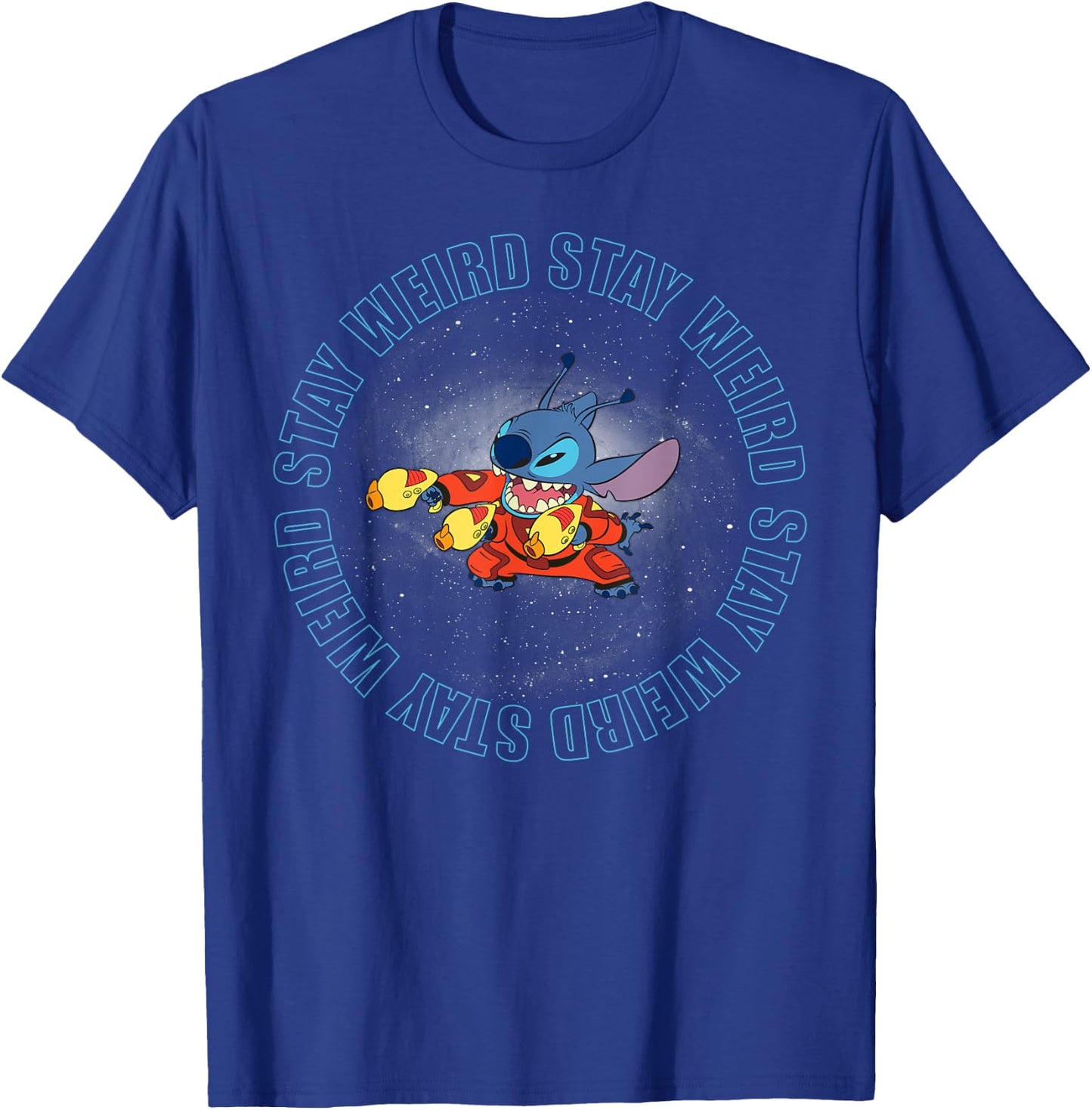 Lilo & Stitch - Stitch Space T-Shirt - T-Shirt | Royal