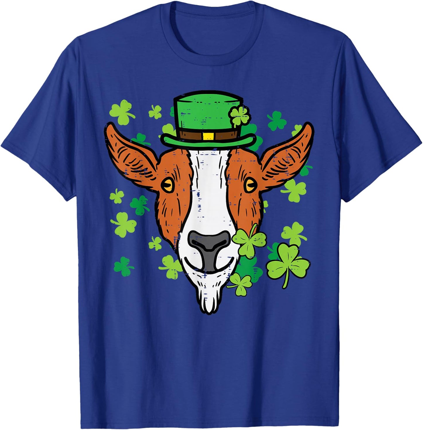 St Patricks Day Irish Goat Saint Paddys Farm Men Boys Kids T-Shirt - T-Shirt | Royal