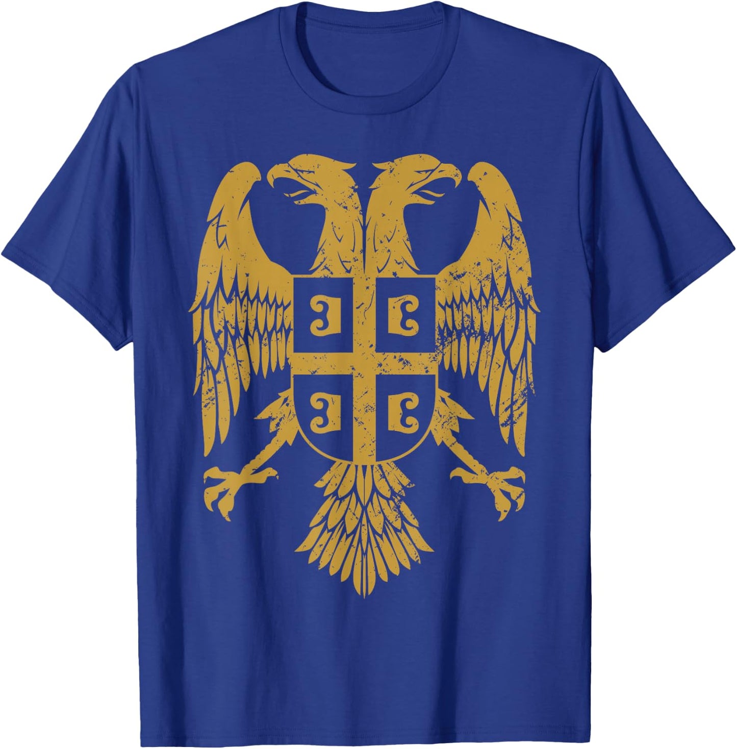 Serbian Double Headed Eagle a Serbia Coat of Arms Fan T-Shirt - T-Shirt | Royal