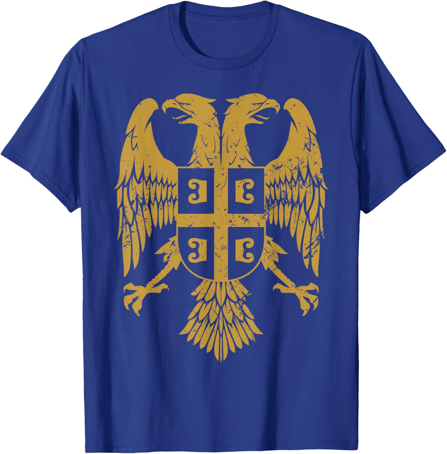 Serbian Double Headed Eagle a Serbia Coat of Arms Fan T-Shirt - T-Shirt | Royal