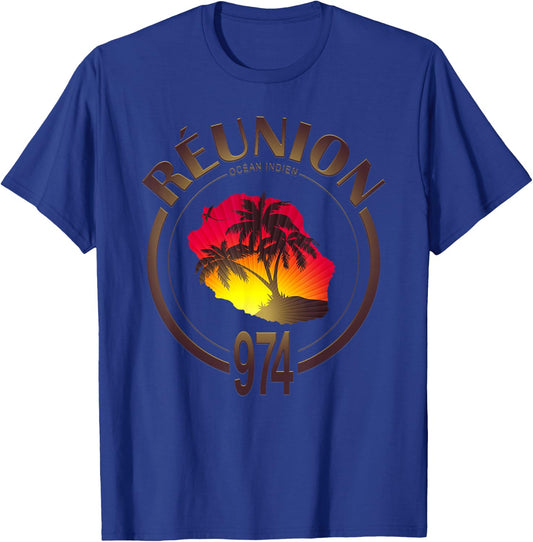974 Reunion Malibu , Black T-Shirt - T-Shirt | Royal