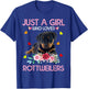 Rottweiler Dog Lover Just A Girl Who Loves Rottweilers T-Shirt - T-Shirt | Royal