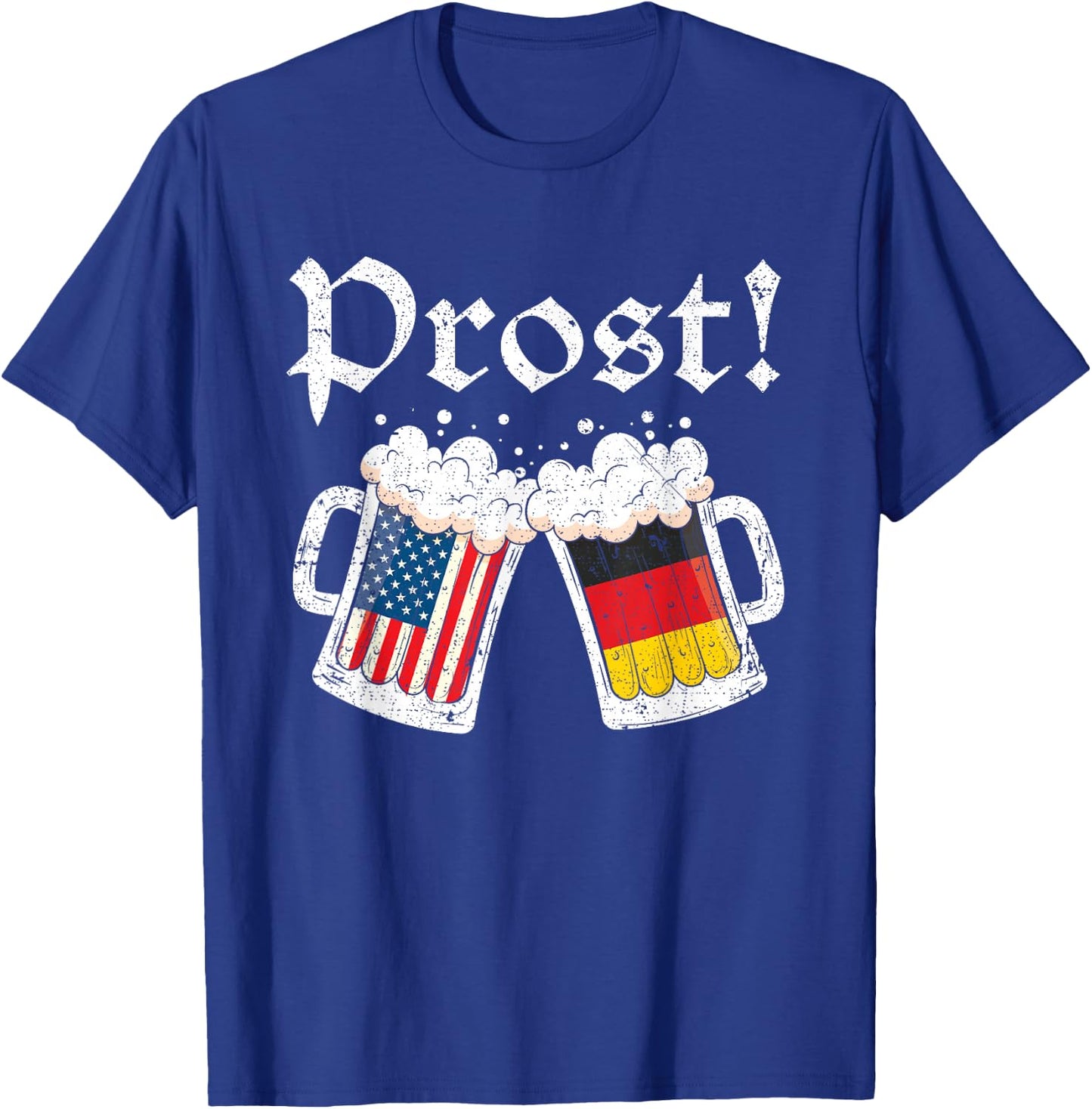 Oktoberfest Shirt American German Flag Beer Cheers T-Shirt - T-Shirt | Royal