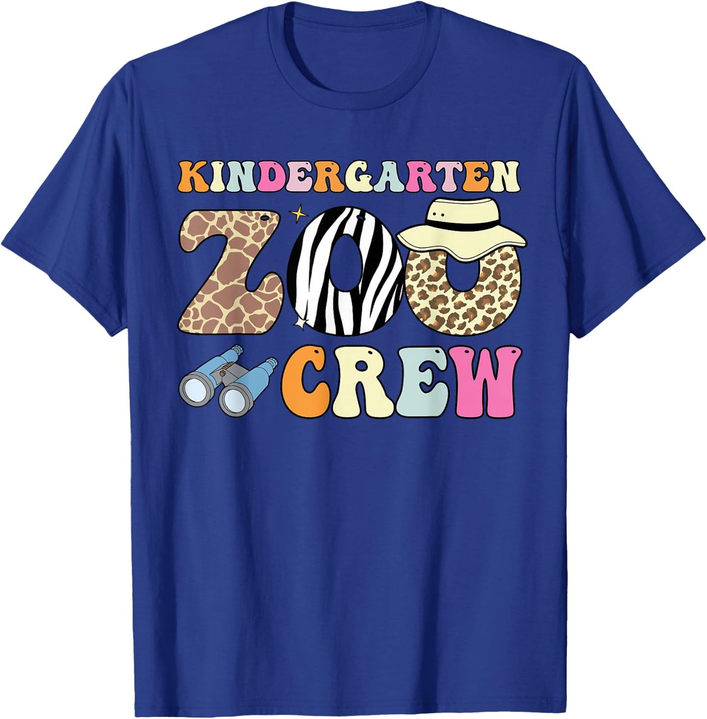 Field Zoo Trip Shirt For Teacher, Kindergarten Crew T-Shirt - T-Shirt | Royal