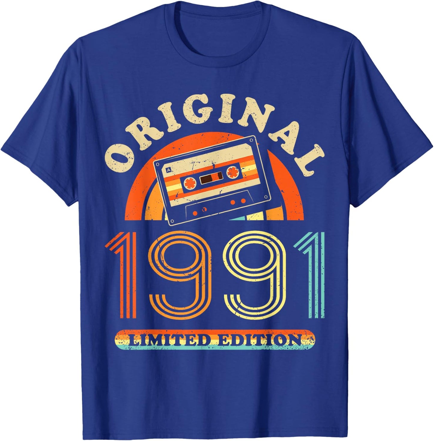 35.Geburtstag Original Männer Frauen Vintage Jahrgang 1991 T-Shirt - T-Shirt | Royal