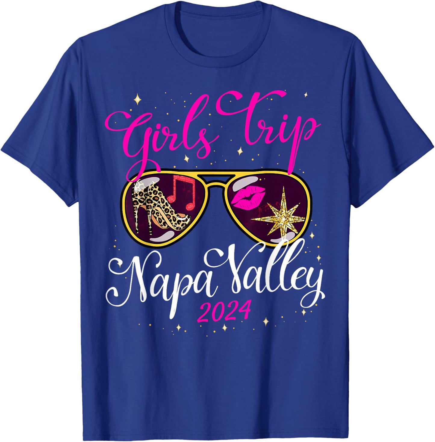 Girls Trip Napa Valley 2024 Weekend Birthday Squad T-Shirt - T-Shirt | Royal
