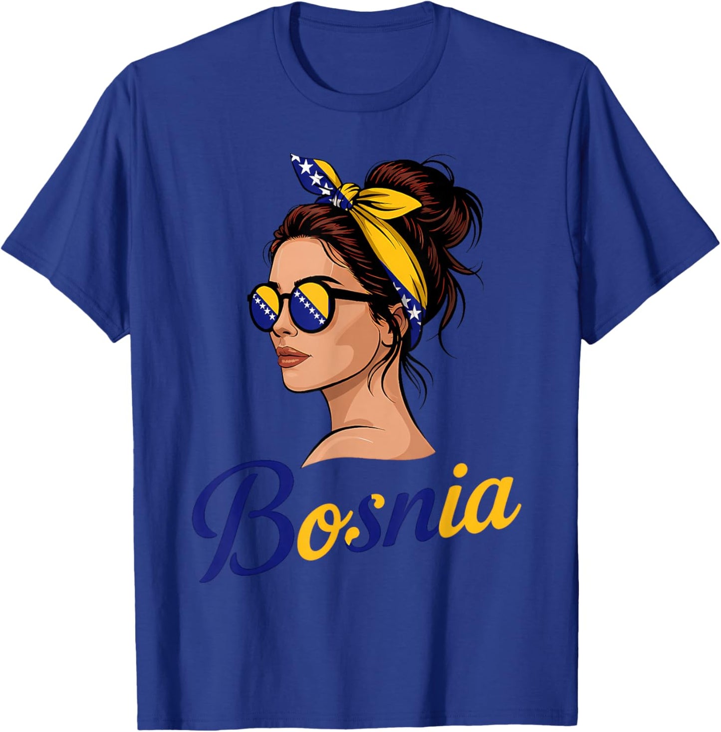 Bosnien und Herzegowina Flagge Bosnische Wurzeln T-Shirt - T-Shirt | Royal