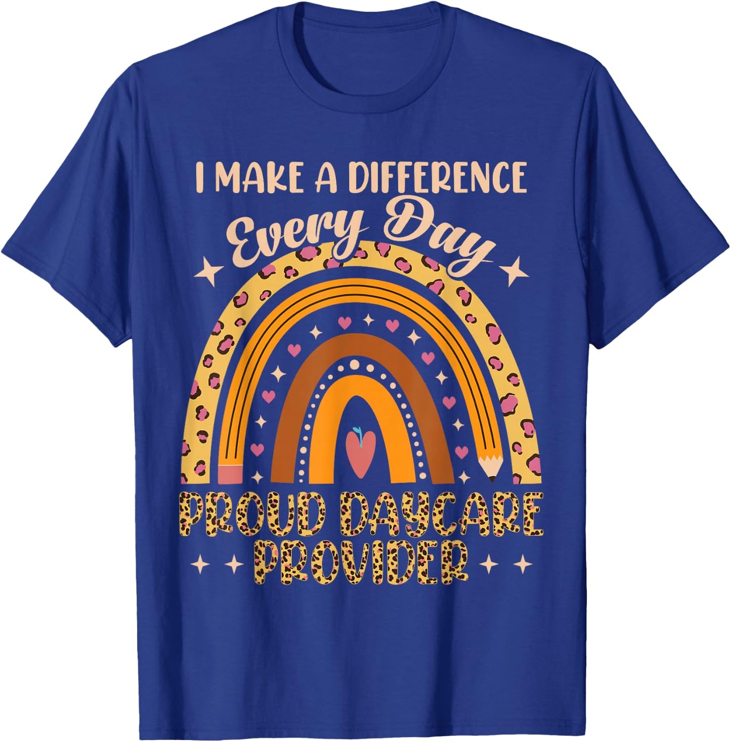 Proud Childcare Worker Daycare Provider T-Shirt - T-Shirt | Royal