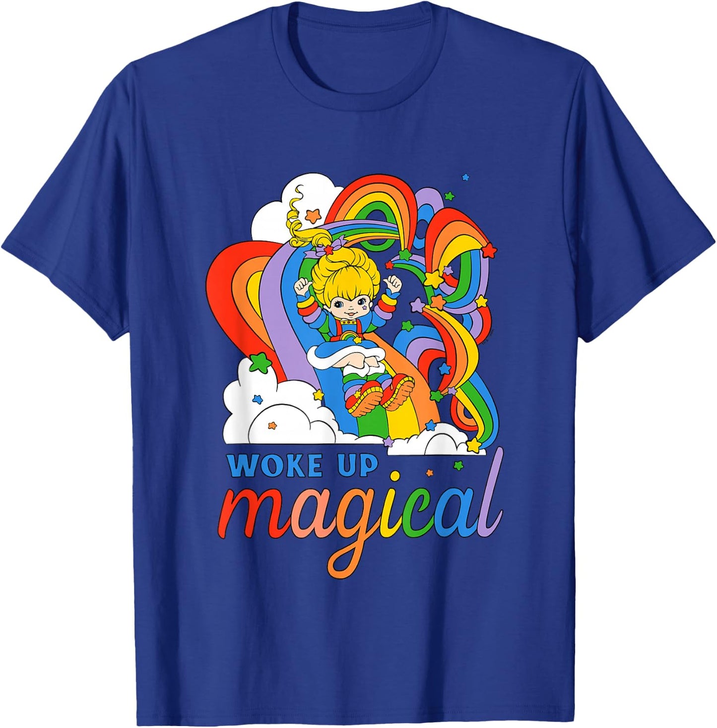 Rainbow Brite Woke Up Magical Vintage Rainbow Slide T-Shirt - T-Shirt | Royal