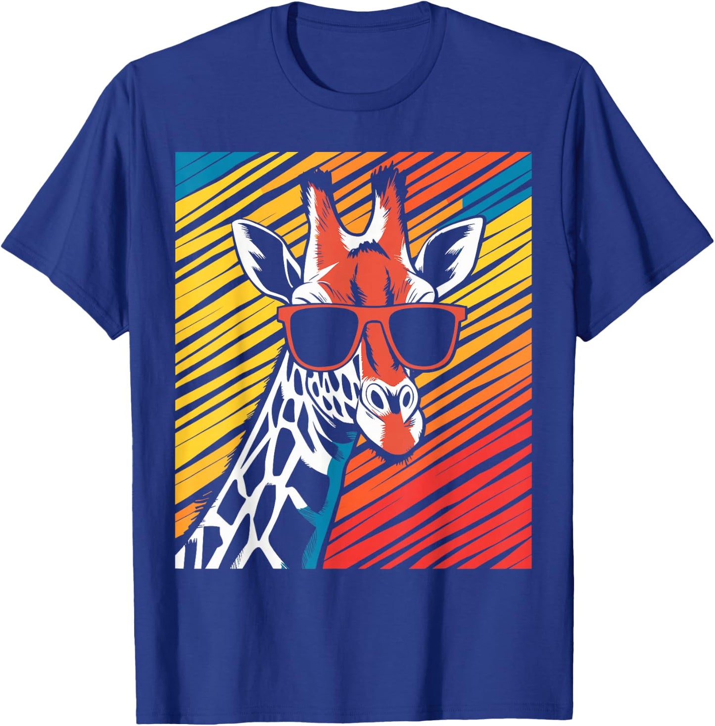 Giraffe Sunglasses Animal Giraffe T-Shirt - T-Shirt | Royal