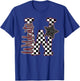 Maroon Wildcats Checkered Print Star Leopard School Spirit T-Shirt - T-Shirt | Royal