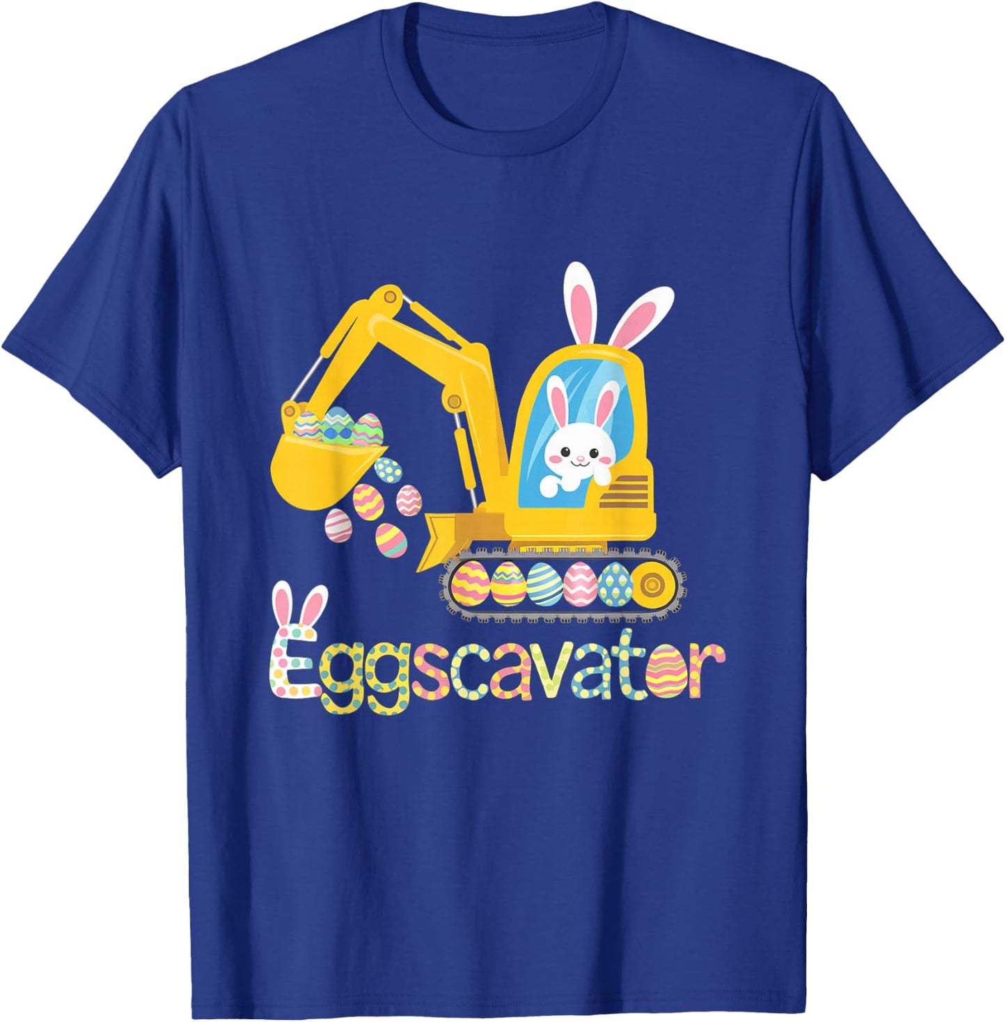 Easter Egg Hunt Shirt For Kids s Funny EggsCavator T-Shirt - T-Shirt | Royal