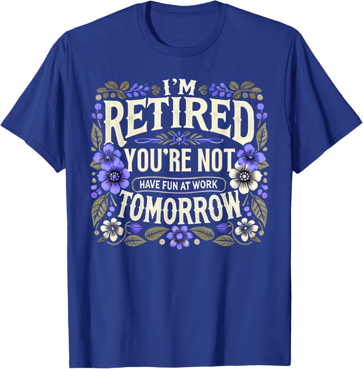 Retired 2025 Women Retirement Funny Retire 2025 T-Shirt - T-Shirt | Royal