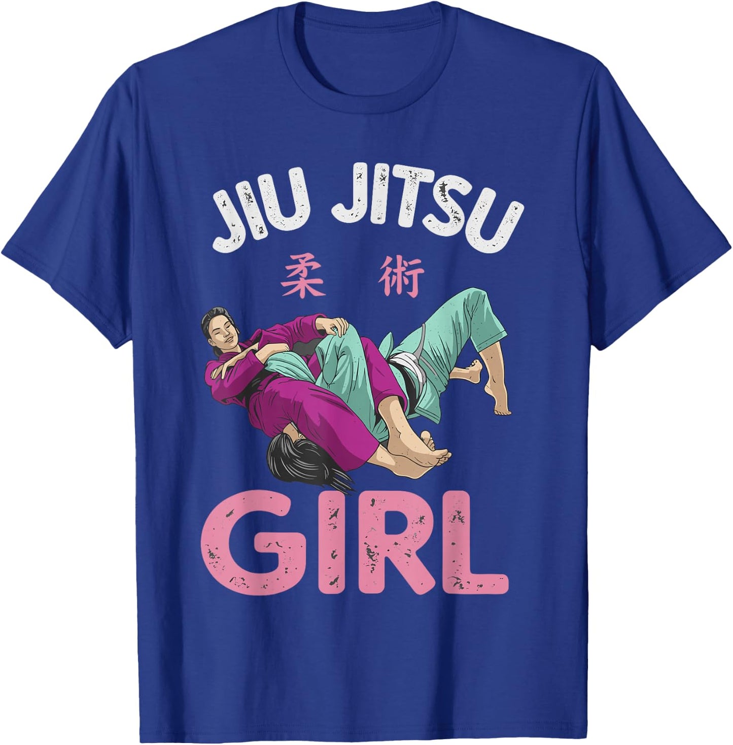 Brazilian Jiu Jitsu Shirt, Funny BJJ Roll Like a Girl T-Shirt - T-Shirt | Royal