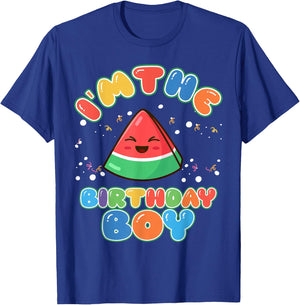 Im The Birthday Boy Funny Melon Family Matching T-Shirt - T-Shirt | Royal
