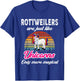 Lustiges Rottweilers Design / Retro Einhorn Vintage Sunset T-Shirt - T-Shirt | Royal