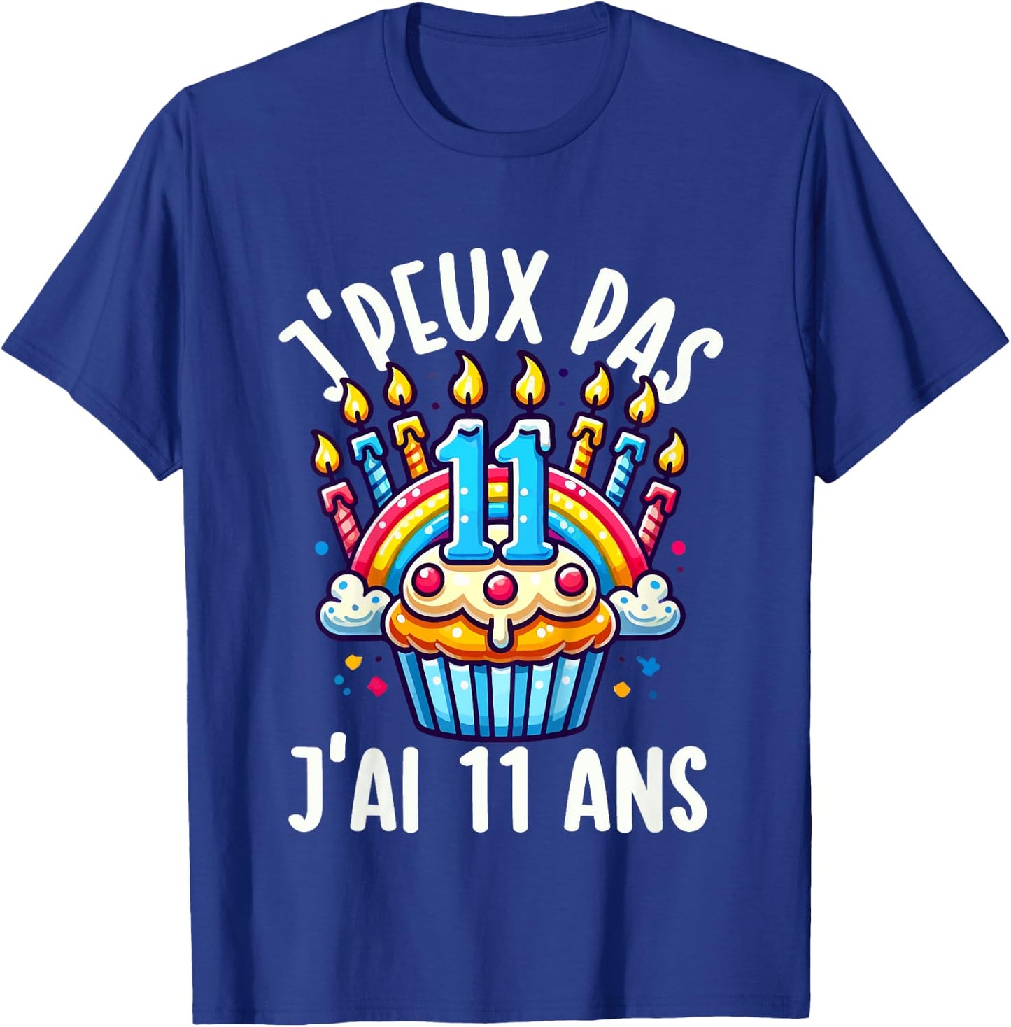 Kids Je Peux Pas Je ai 11 Ans Anniversaire Funny Funny Kawaii , Black, 2 T-Shirt - T-Shirt | Royal
