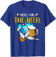 Bowling Here For The Beer Bowling Ball Strike Beer Beer T-Shirt - T-Shirt | Royal