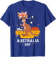 Australia Day Sydney Patriotic Kangaroo , Black, S T-Shirt - T-Shirt | Royal