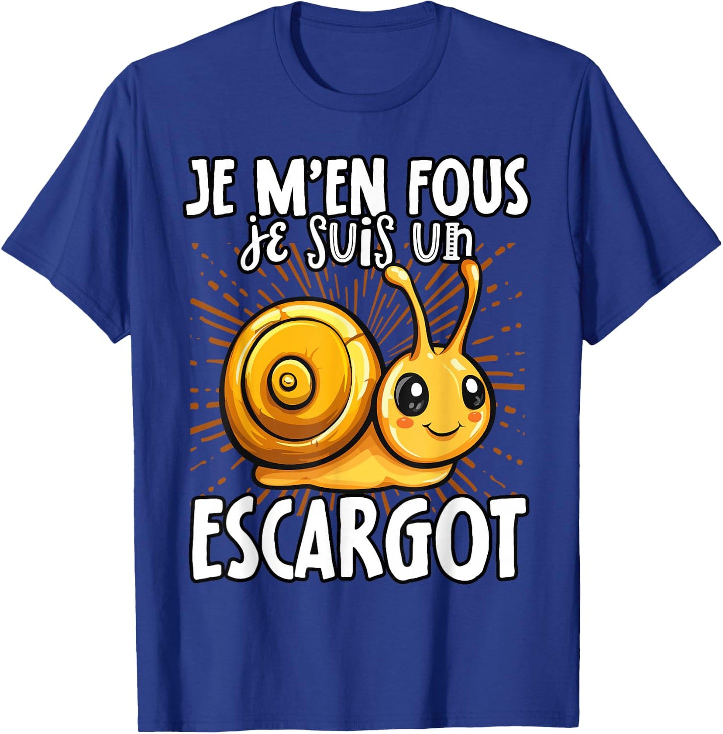 Je M'en Fous Je Suis Un Snail - Cute Snail , Black, S T-Shirt - T-Shirt | Royal