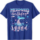 Mermaid Birthday Squad T-Shirt - T-Shirt | Royal