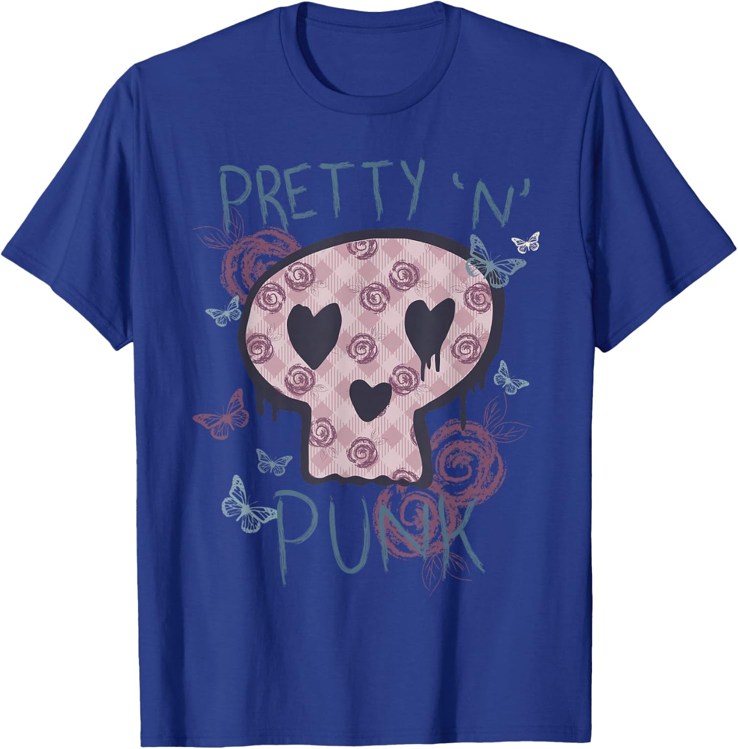 Punk Rock 'n' Roll Music Pretty in Punk Women Ladies Children T-Shirt - T-Shirt | Royal