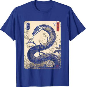Vintage Year of the Snake 2025 Chinese New Year T-Shirt - T-Shirt | Royal