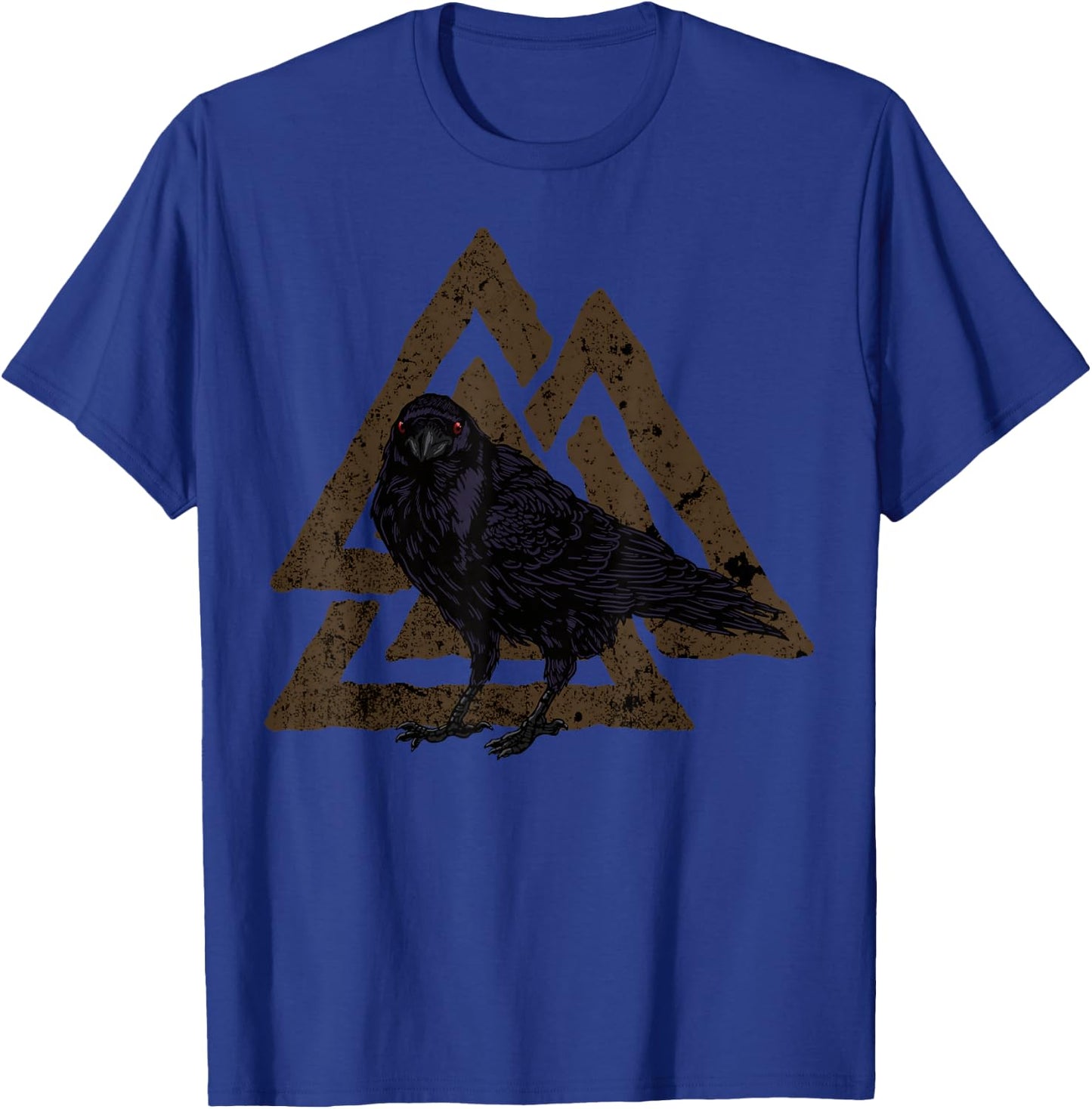 Crows Valknut Viking Ravens Nordic T-Shirt - T-Shirt | Royal