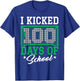 100 Days Of School Soccer 100th Day Of School For Boys Kids T-Shirt - T-Shirt | Royal