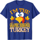 Thanksgiving I'm The Graphic Designer Turkey Matching T-Shirt - T-Shirt | Royal