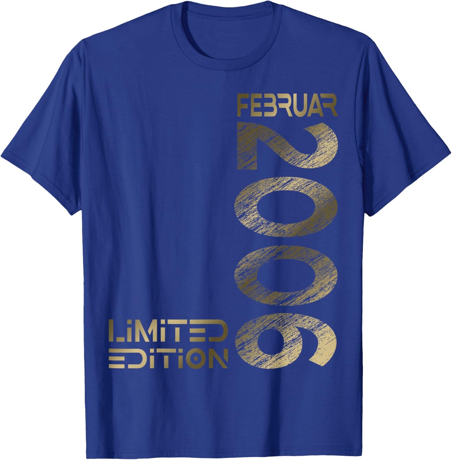 February 2006 Man Woman 18th Birthday Limited Edition , black T-Shirt - T-Shirt | Royal