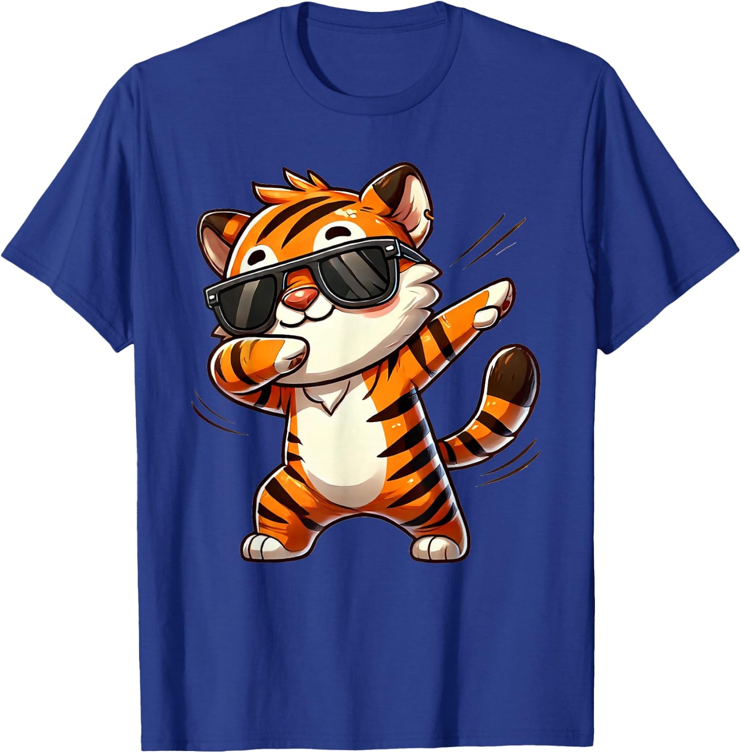Tiger Dabbing | Süßer Tiger am Tanzen mit Tigermotiv T-Shirt - T-Shirt | Royal
