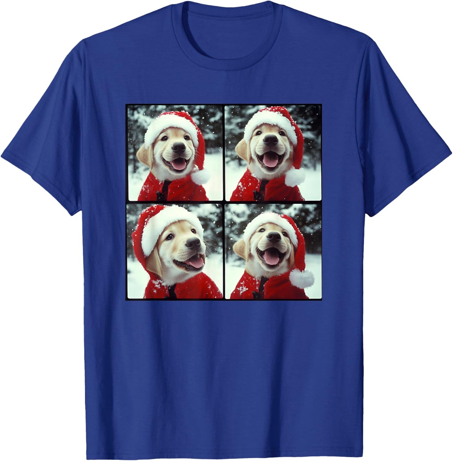 Yellow Labrador Puppy Christmas T-Shirt - T-Shirt | Royal