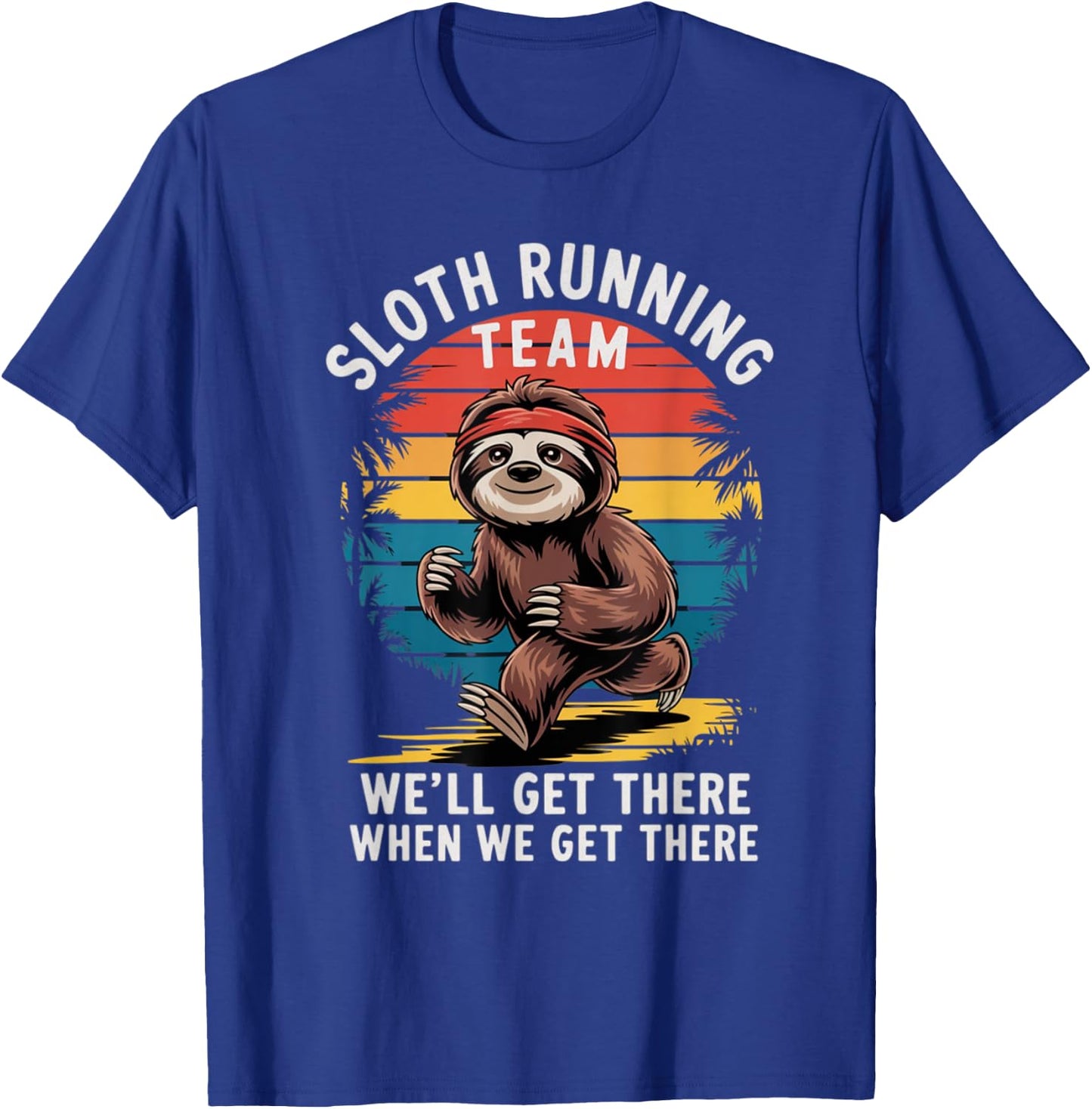 sloth running team Jogger Cardio T-Shirt - T-Shirt | Royal