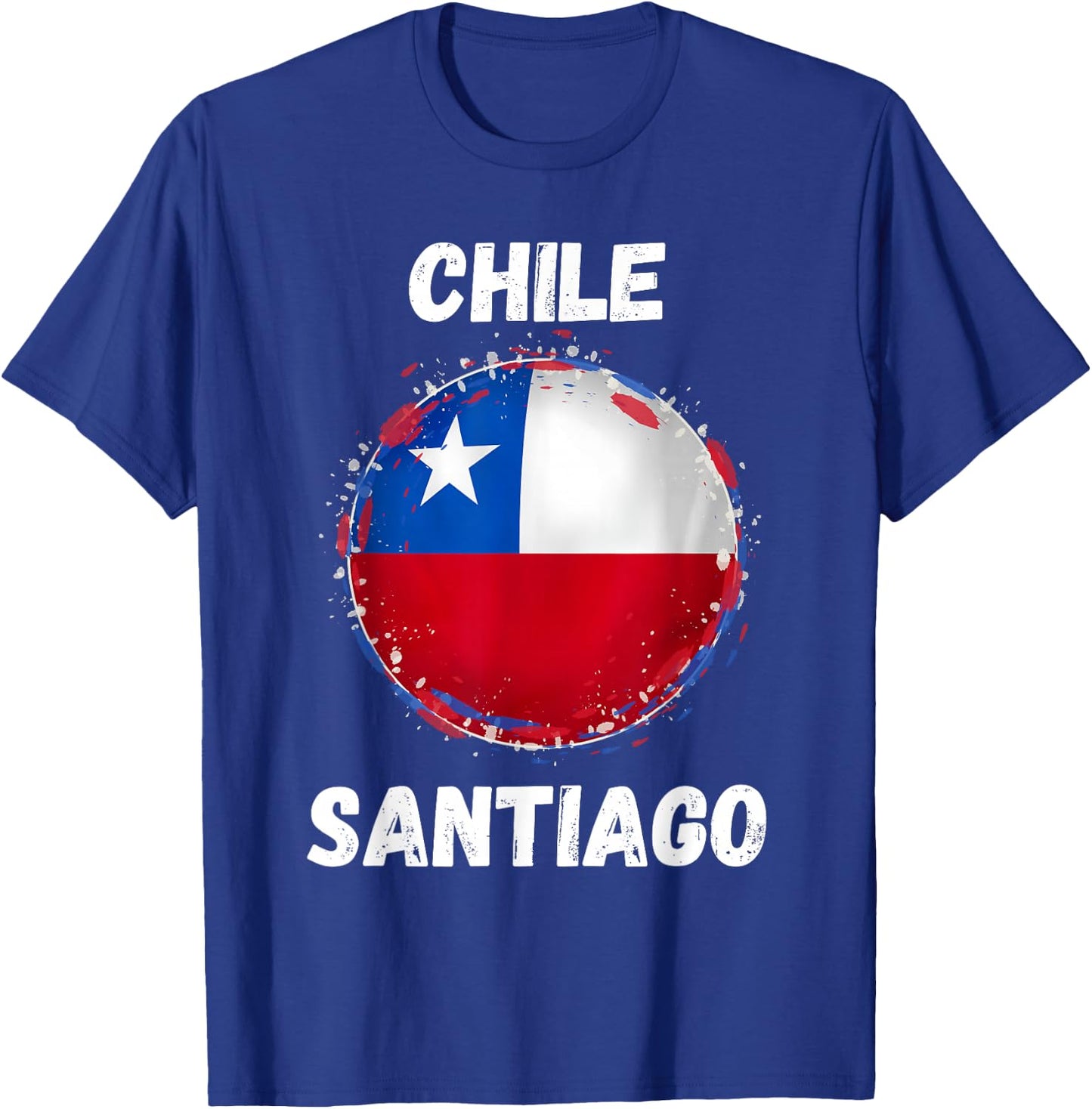 Santiago Chile Retro Vintage chilenische Flagge Souvenirs T-Shirt - T-Shirt | Royal