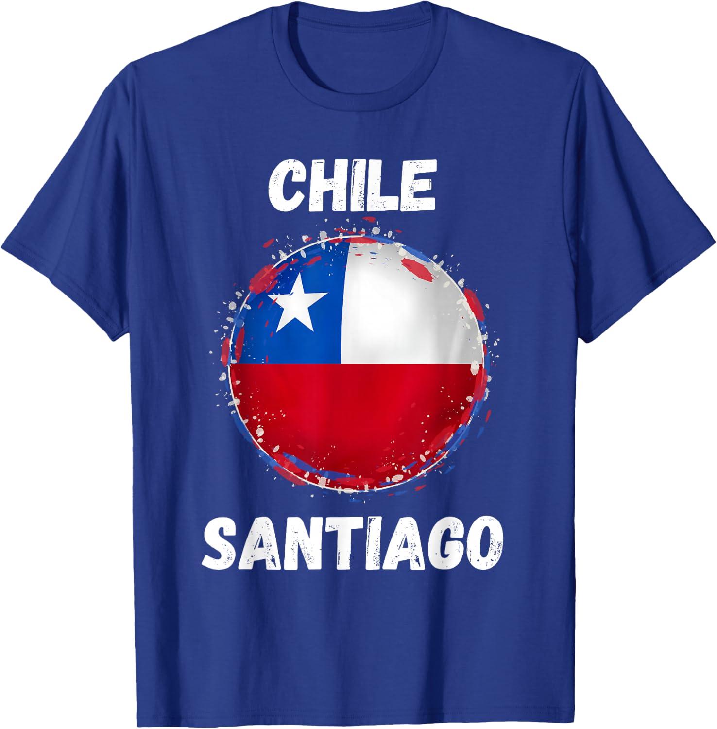 Santiago Chile Retro Vintage chilenische Flagge Souvenirs T-Shirt - T-Shirt | Royal