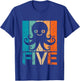 Funny 5th Octopus Birthday 5 Year Old Birthday Octopus T-Shirt - T-Shirt | Royal