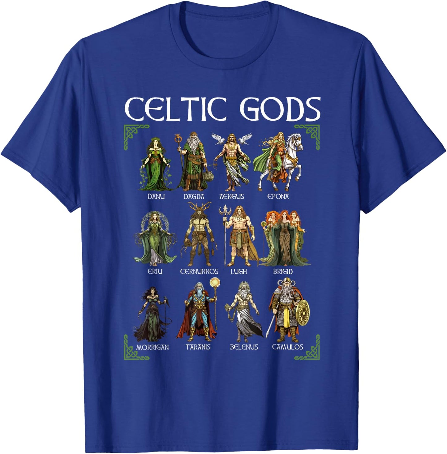 Celtic Mythology Viking Warrior Gods Nordic Irish Scottish , Black, S T-Shirt - T-Shirt | Royal