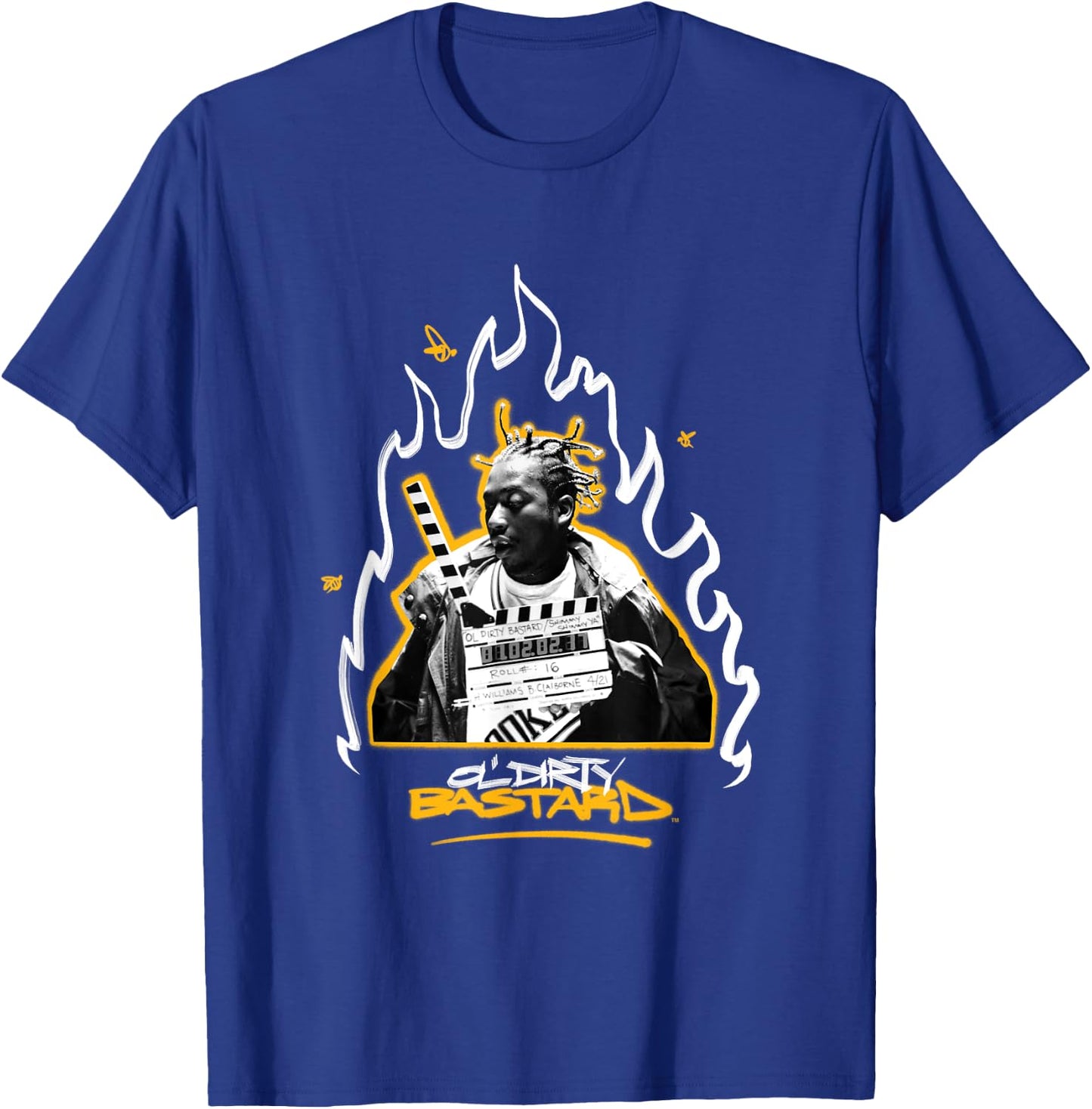 Ol' Dirty Bastard | Shimmy Headliner | Wu Tang Clan Urban , Black, S T-Shirt - T-Shirt | Royal