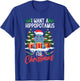 Hippopotamus Merry Christmas Santa Xmas Family Adults Kids T-Shirt - T-Shirt | Royal