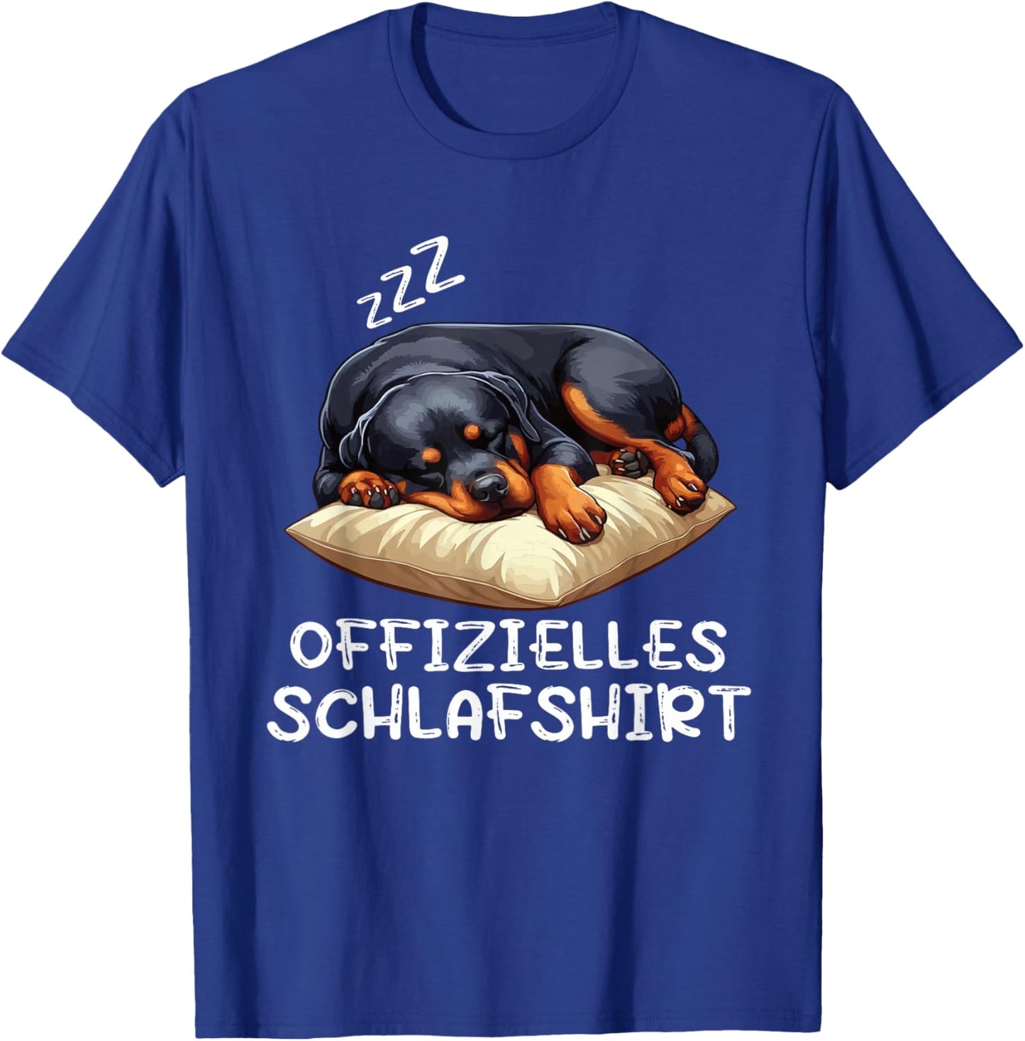 Official Sleep Shirt Rottweiler Dog Lover Dog , black T-Shirt - T-Shirt | Royal