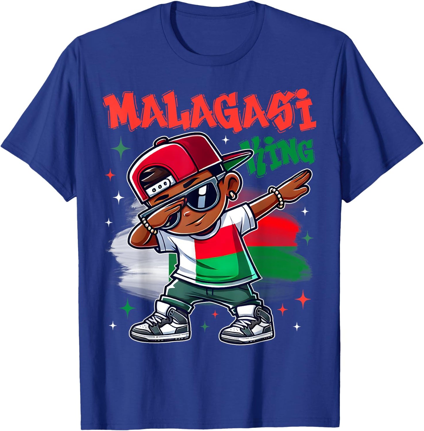 Malagasi King Flag Dabbing of Madagascar Pride for Kids T-Shirt - T-Shirt | Royal