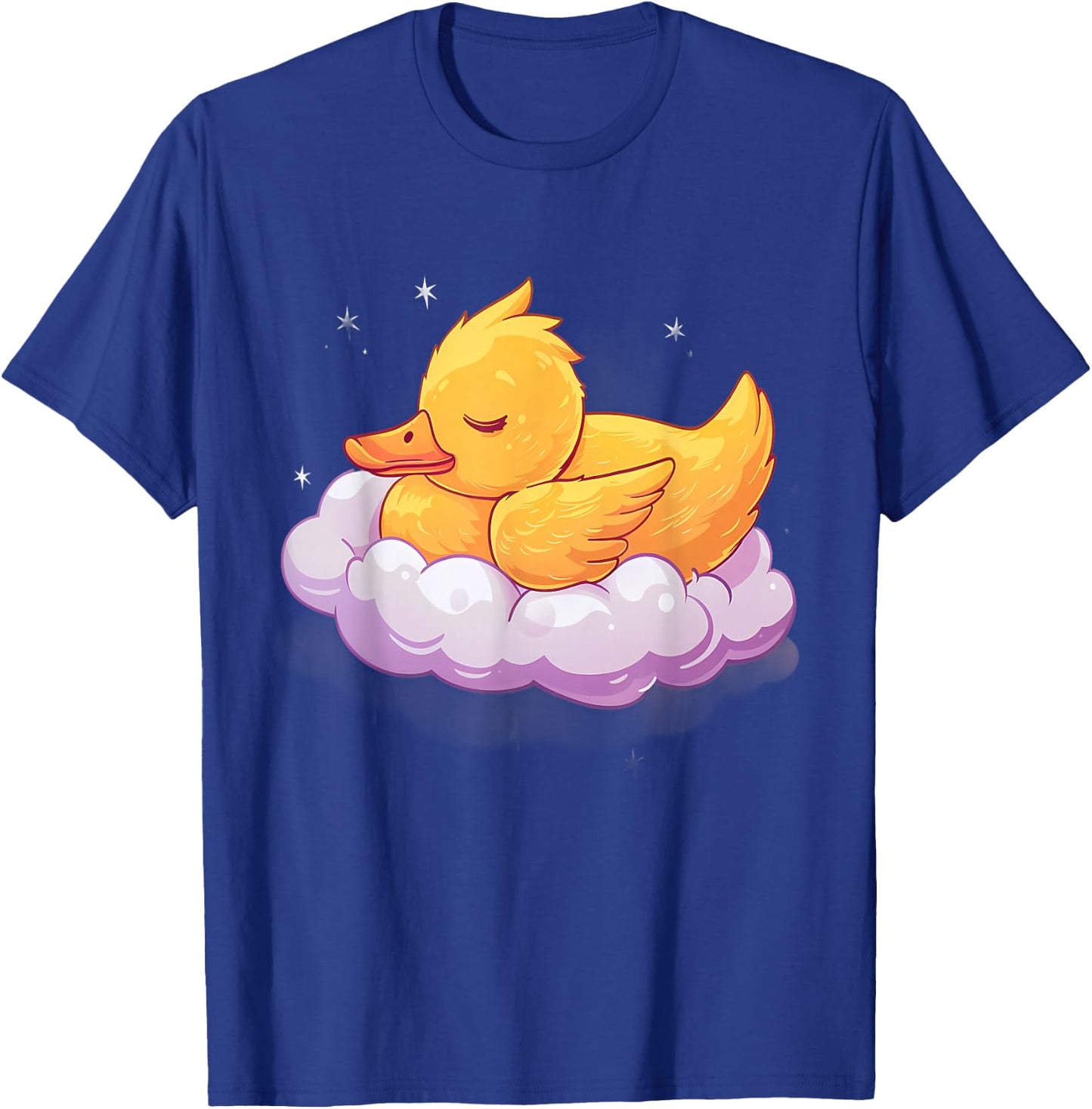 Duck Sleeping Cloud Sleep Duck Sleepy Animal Duck Lover T-Shirt - T-Shirt | Royal