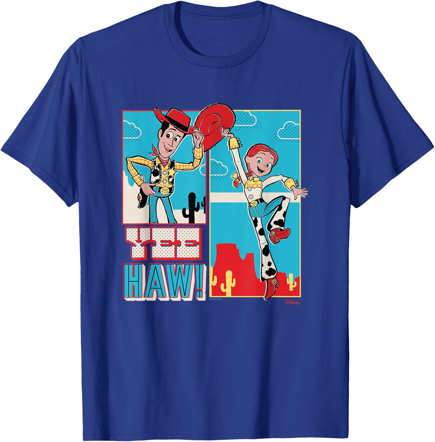 Toy Story - Woody & Jessie T-Shirt - T-Shirt | Royal