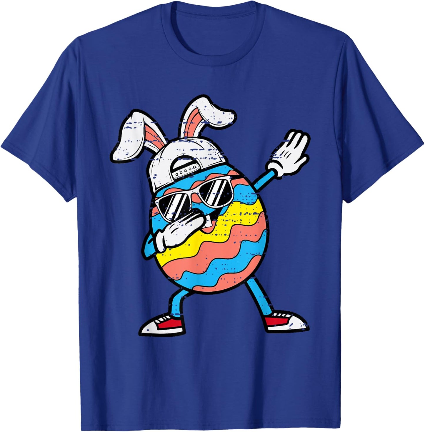 Easter Dabbing Egg Bunny Dab Boys Girls Kid Toddler Children T-Shirt - T-Shirt | Royal